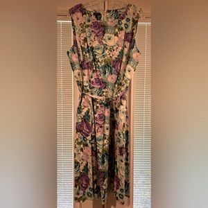 NWT talbots floral fit and flare dress. Size 16